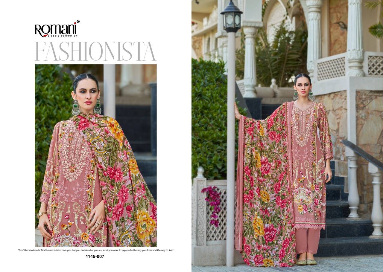 AARZU VOL 31 by ROMANI 1145 001 TO 1145 008 Series Beautiful Festive Suits Stylish Fancy Colourful Casual Wear & Ethnic Wear Soft Cotton Print Dresses At Wholesale Price